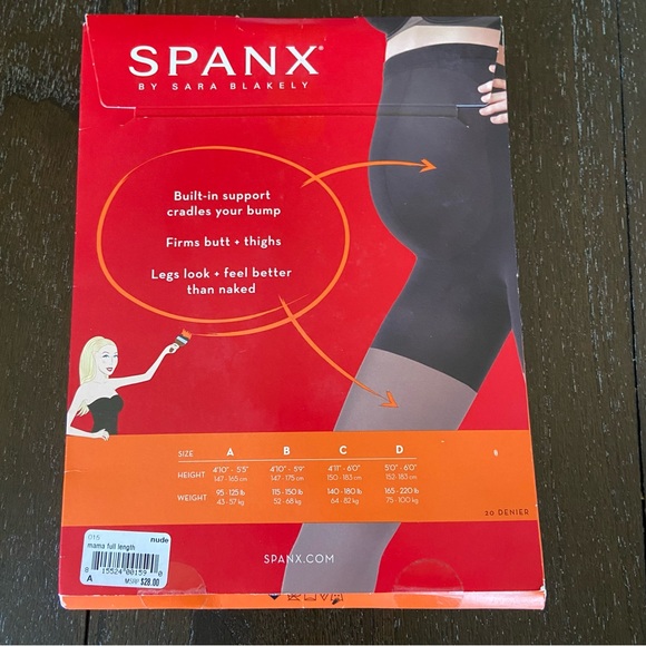 Spanx Mama Sheers All Day Support Nude NWT Size A Tummy‎ Support Pantyhose - Picture 6 of 8